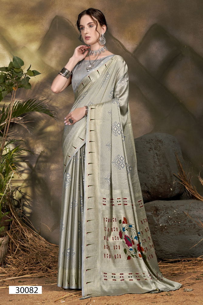 Kaanta By Vallabhi Brasso Floral Printed Designer Saree Wholesale Price In Surat